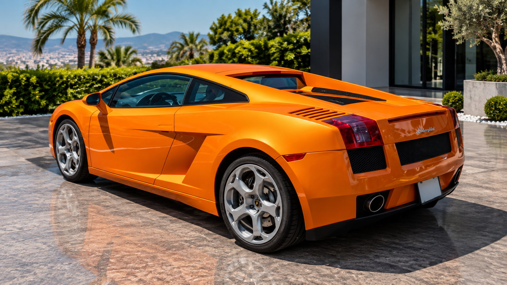 Lamborghini Gallardo in Arancio Borealis — historic automotive colour reference for Phoenix designation L0E2